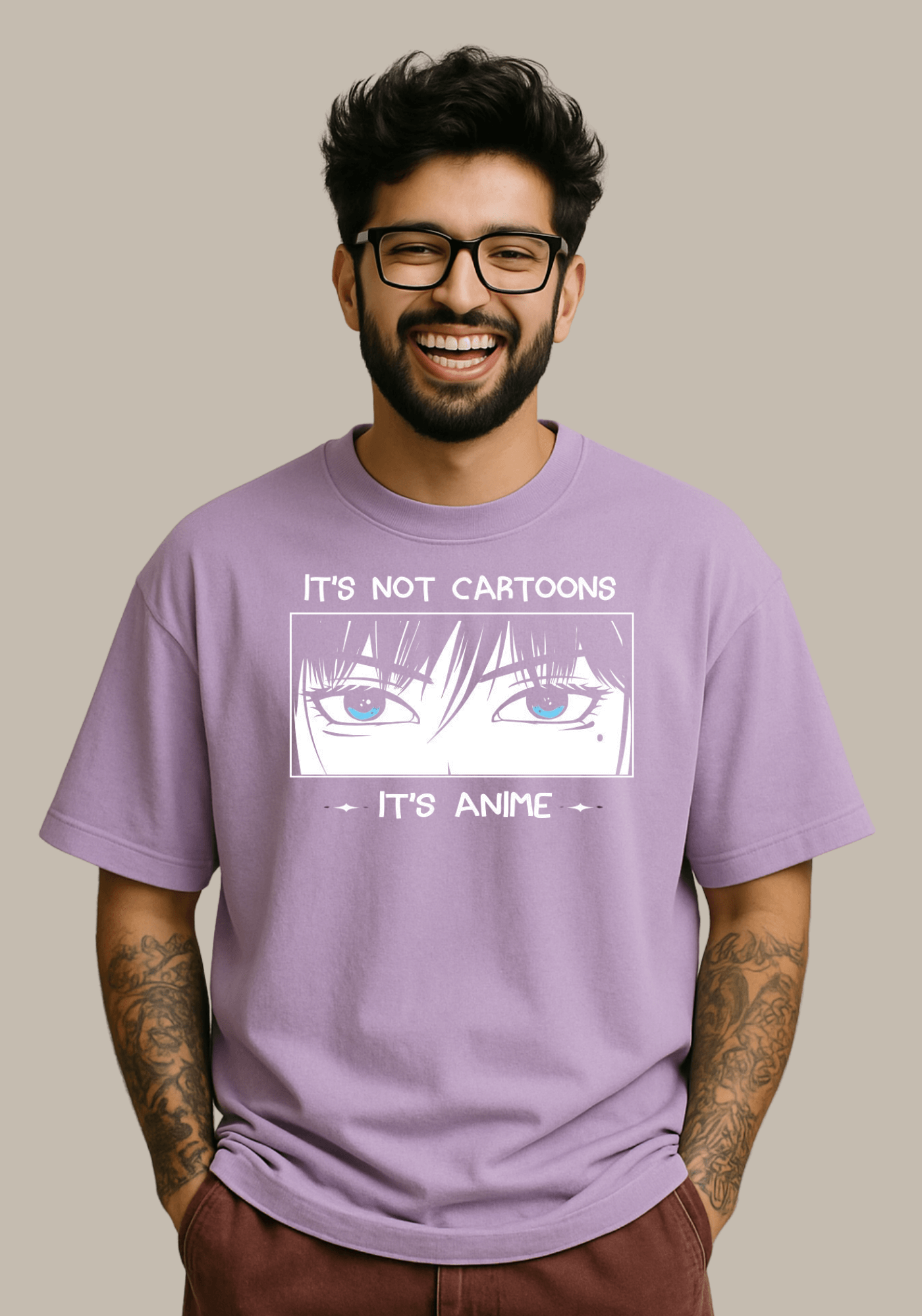 "It's anime" Oversized drop shoulder t-shirt