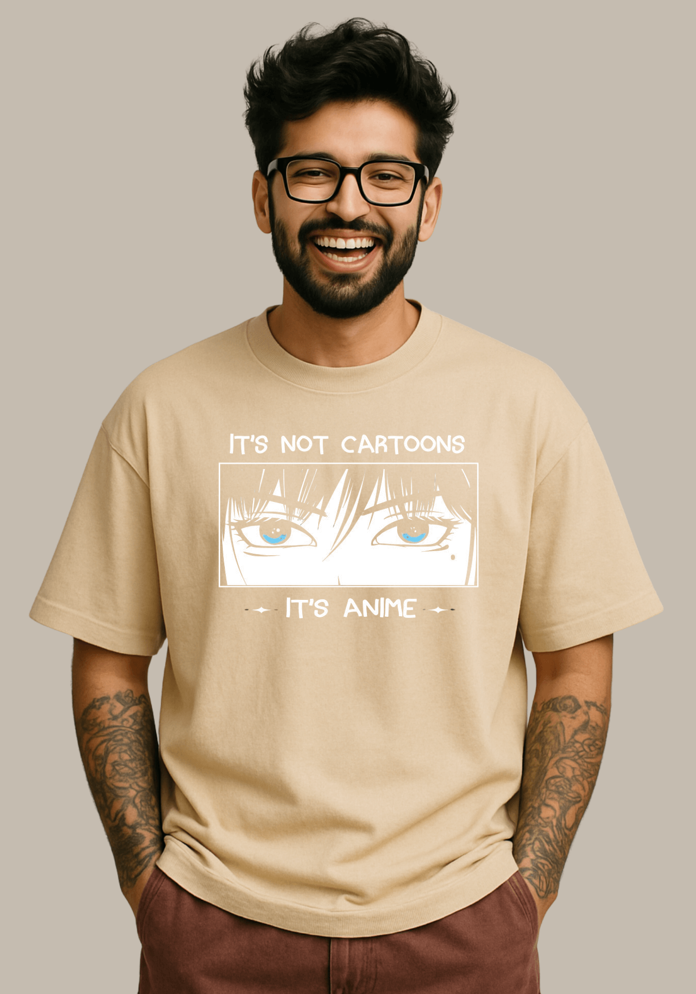 "It's anime" Oversized drop shoulder t-shirt