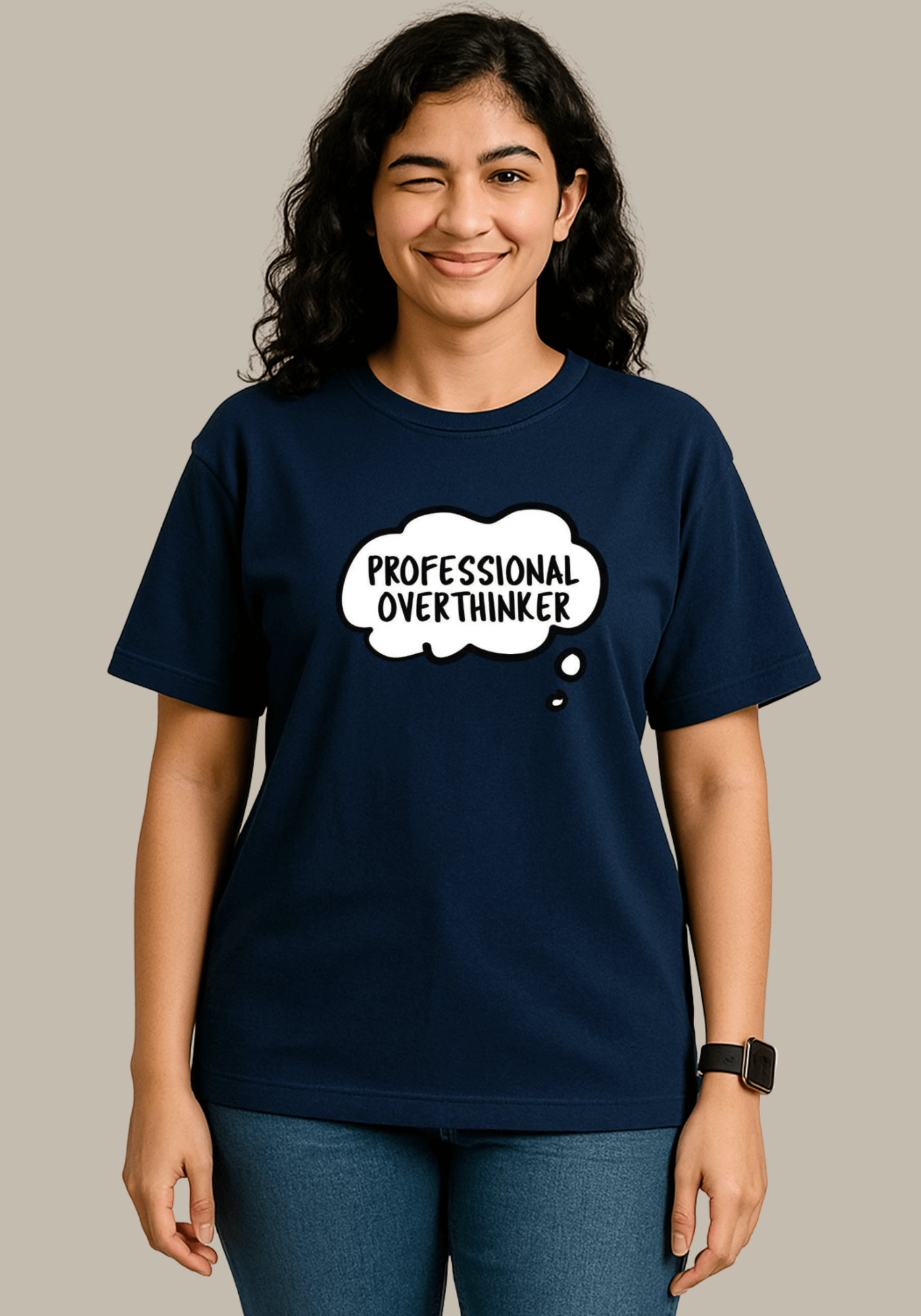 Professional Overthinker Oversized Drop Shoulder T-Shirt