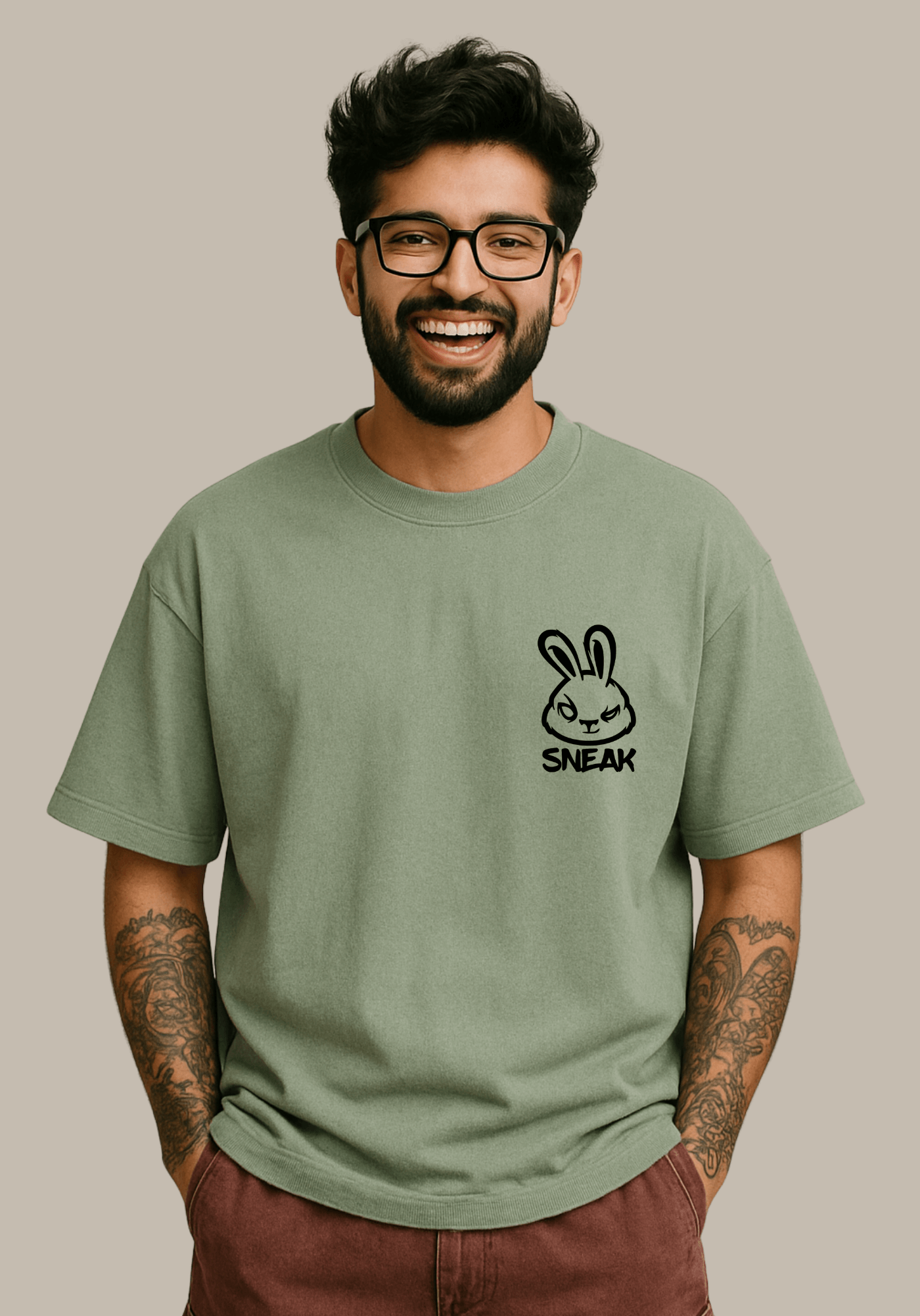 Sneak oversized drop shoulder t-shirt