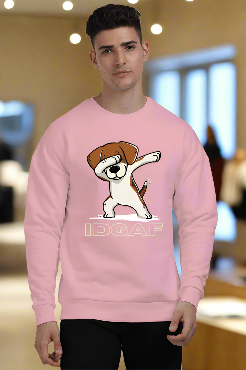 IDGAF Oversized Sweatshirt for Dog Lovers
