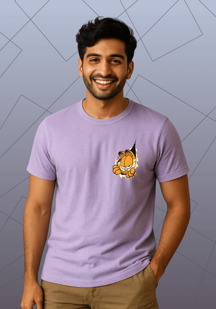 Premium Honeycomb Cotton Regular Fit Garfield Pocket