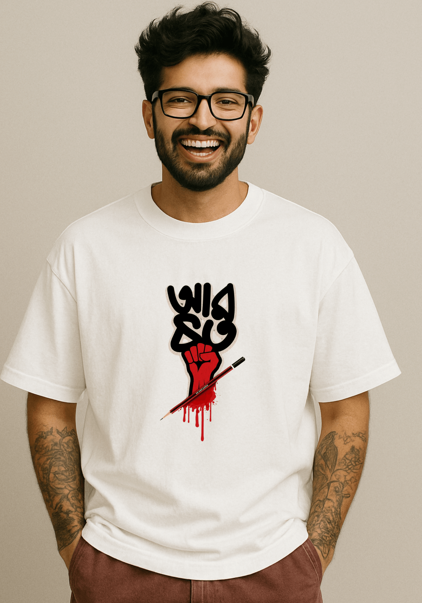Aar Koto Statement Oversized Drop Shoulder T-Shirt