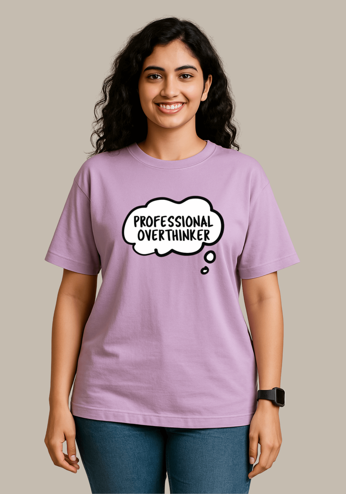 Professional Overthinker Oversized Drop Shoulder T-Shirt