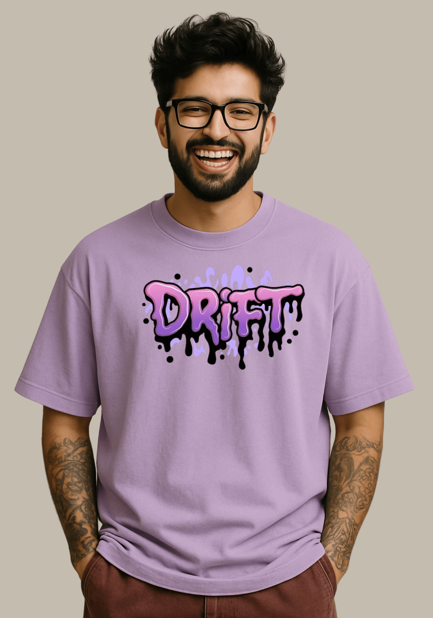 DRIFT Drop‑Shoulder Oversized Tee — Navy Edition