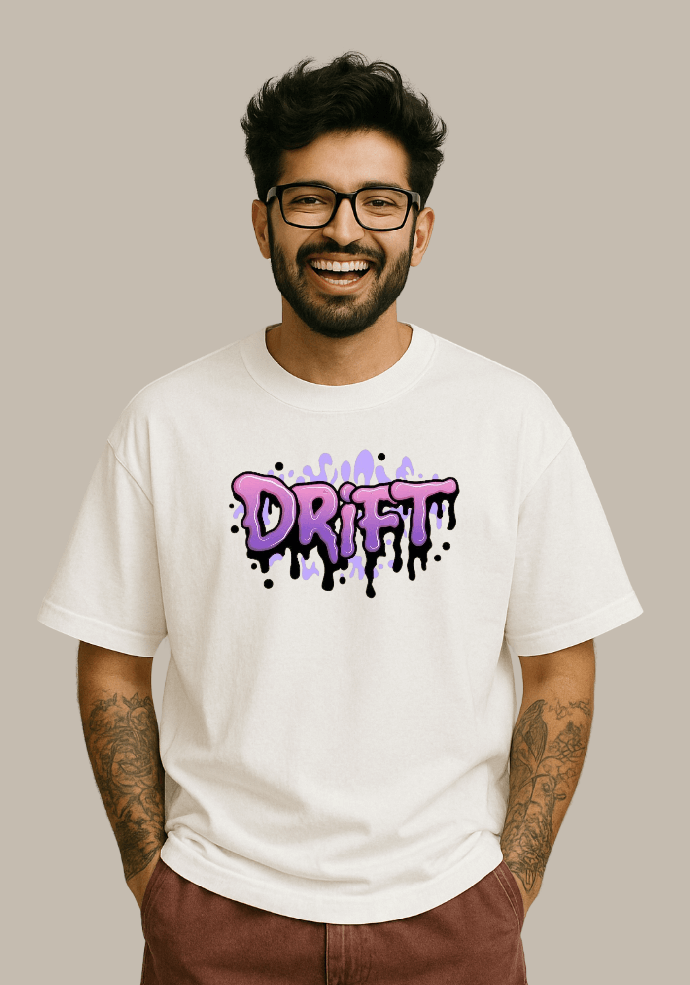 DRIFT Drop‑Shoulder Oversized Tee — Navy Edition