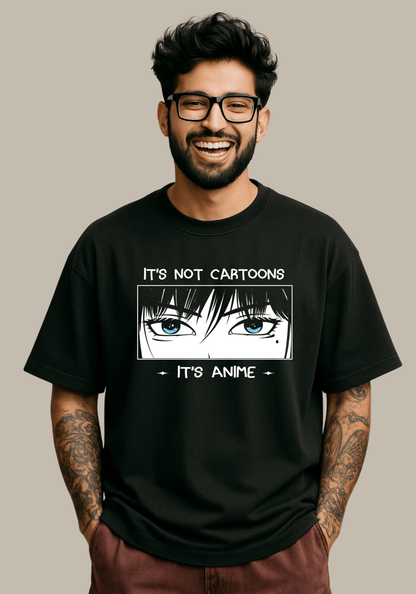 "It's anime" Oversized drop shoulder t-shirt