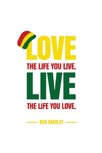 Oversized Terry Cotton T-Shirt for Men and Women - Love the Life You Live
