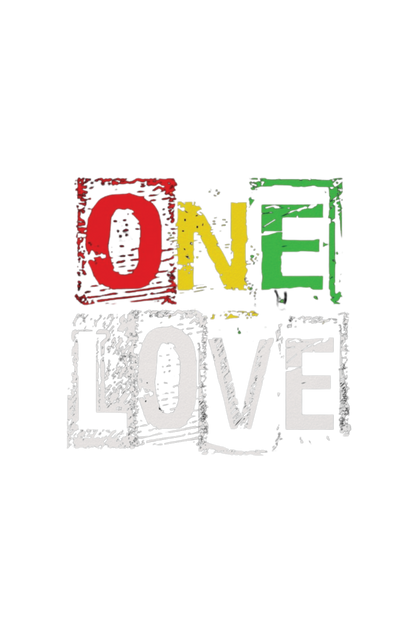 Oversized Terry Cotton T-Shirt for Men and Women - One Love