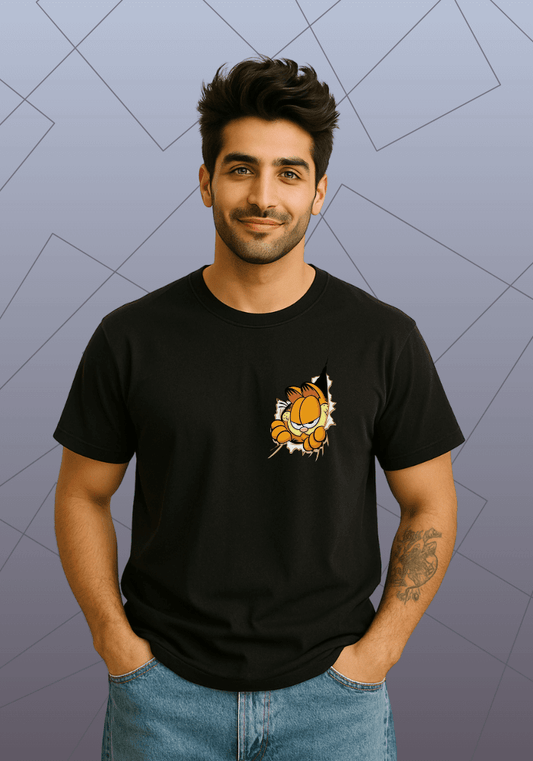 Premium Honeycomb Cotton Regular Fit Garfield Pocket