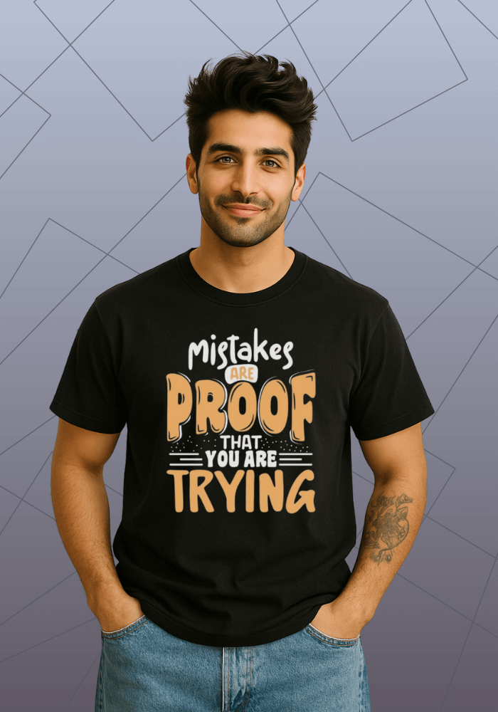 Premium Honeycomb Cotton Regular Fit T-Shirt - motivation