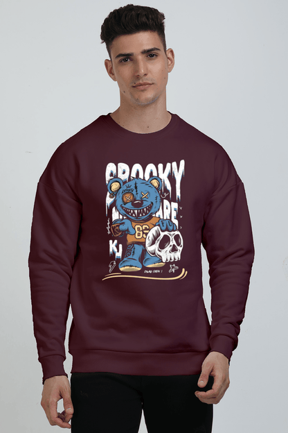 Spooky Bear Oversized Sweatshirt