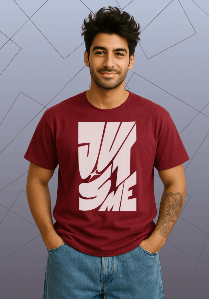 Premium Honeycomb Cotton Regular Fit T-Shirt - “Just Me”