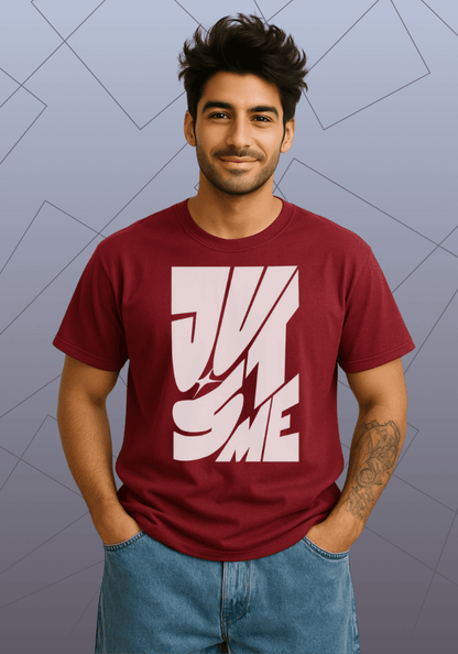 Premium Honeycomb Cotton Regular Fit T-Shirt - “Just Me”