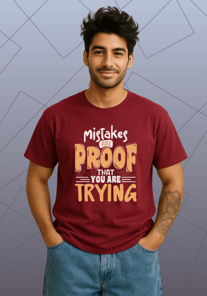 Premium Honeycomb Cotton Regular Fit T-Shirt - motivation