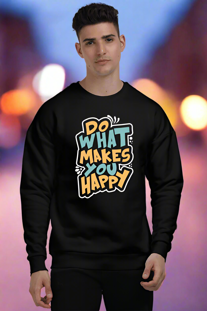 Do What Makes You Happy Oversized Sweatshirt