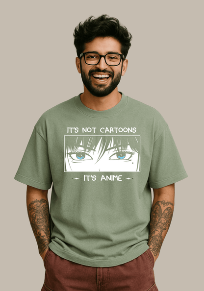 "It's anime" Oversized drop shoulder t-shirt