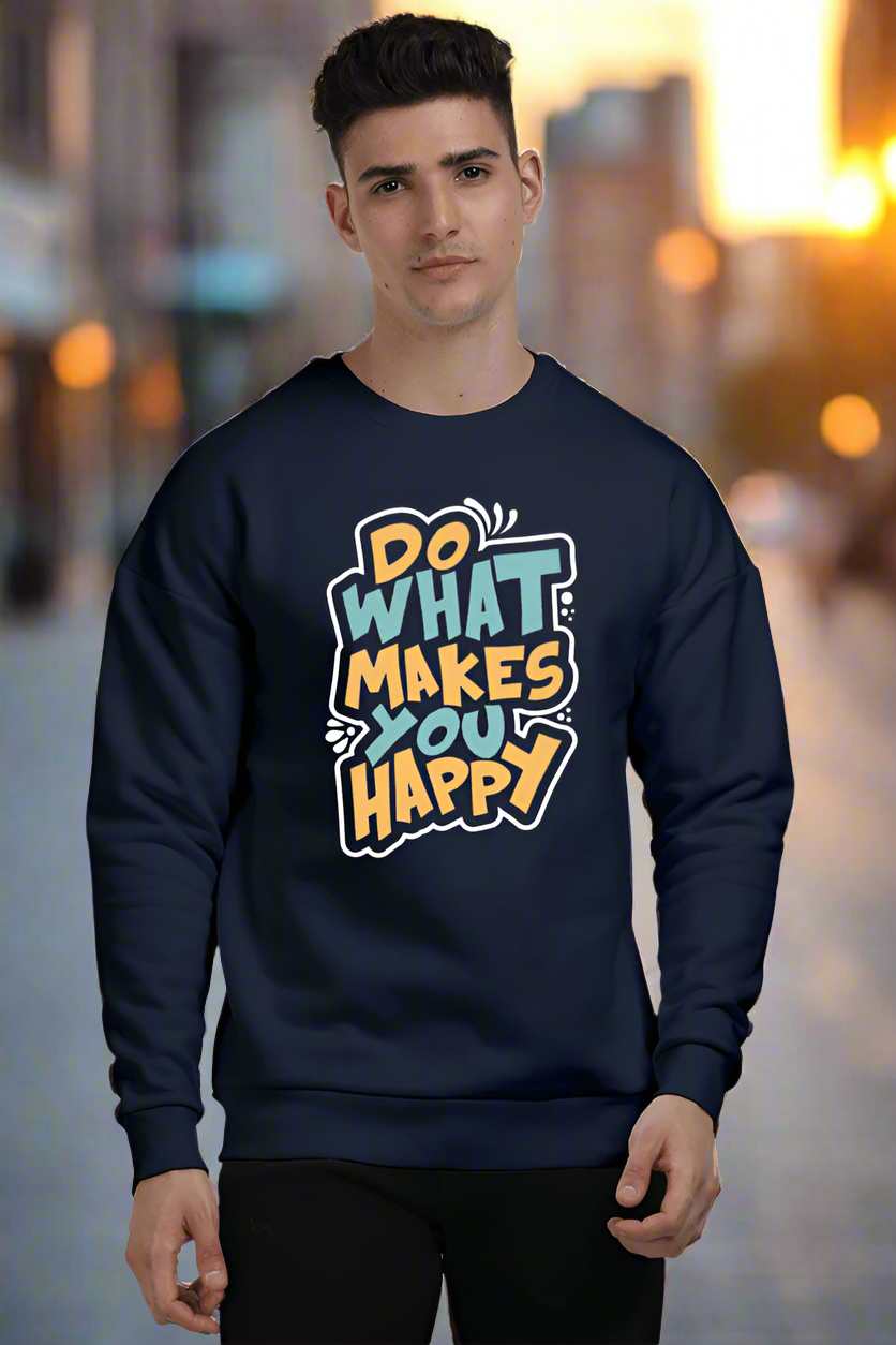 Do What Makes You Happy Oversized Sweatshirt