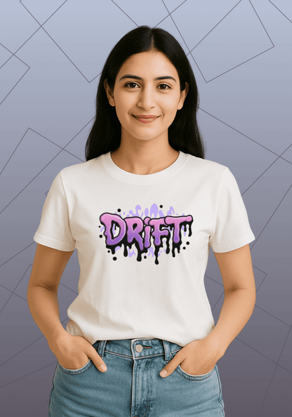 Premium Honeycomb Cotton T-shirt – Drift Street Style Graphic