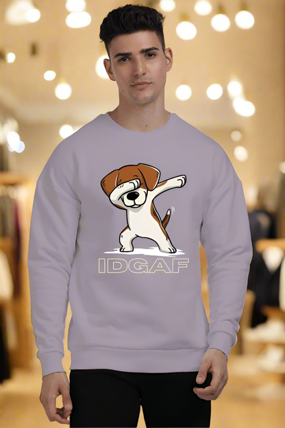 IDGAF Oversized Sweatshirt for Dog Lovers