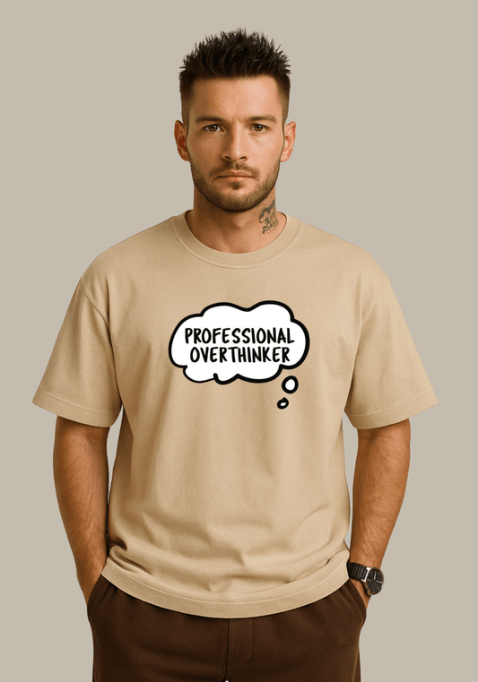 Professional Overthinker Oversized Drop Shoulder T-Shirt