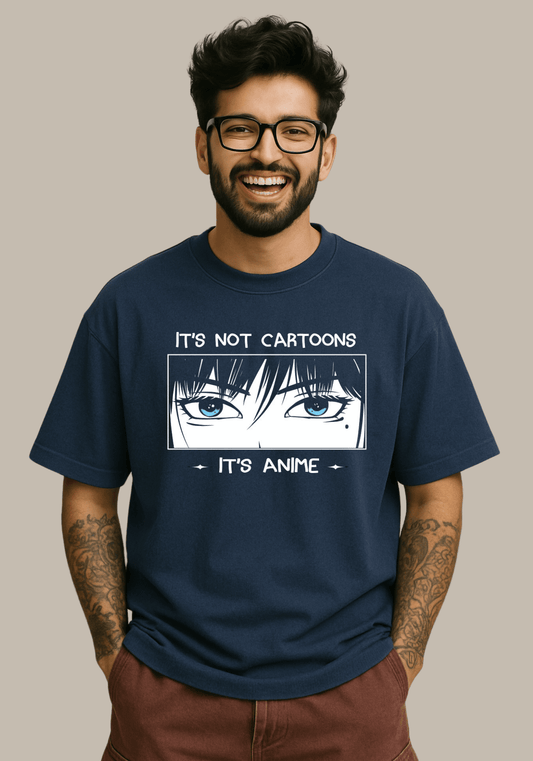 "It's anime" Oversized drop shoulder t-shirt
