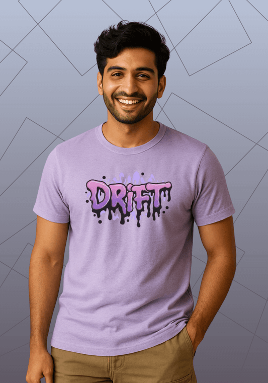 Premium Honeycomb Cotton T-shirt – Drift Street Style Graphic