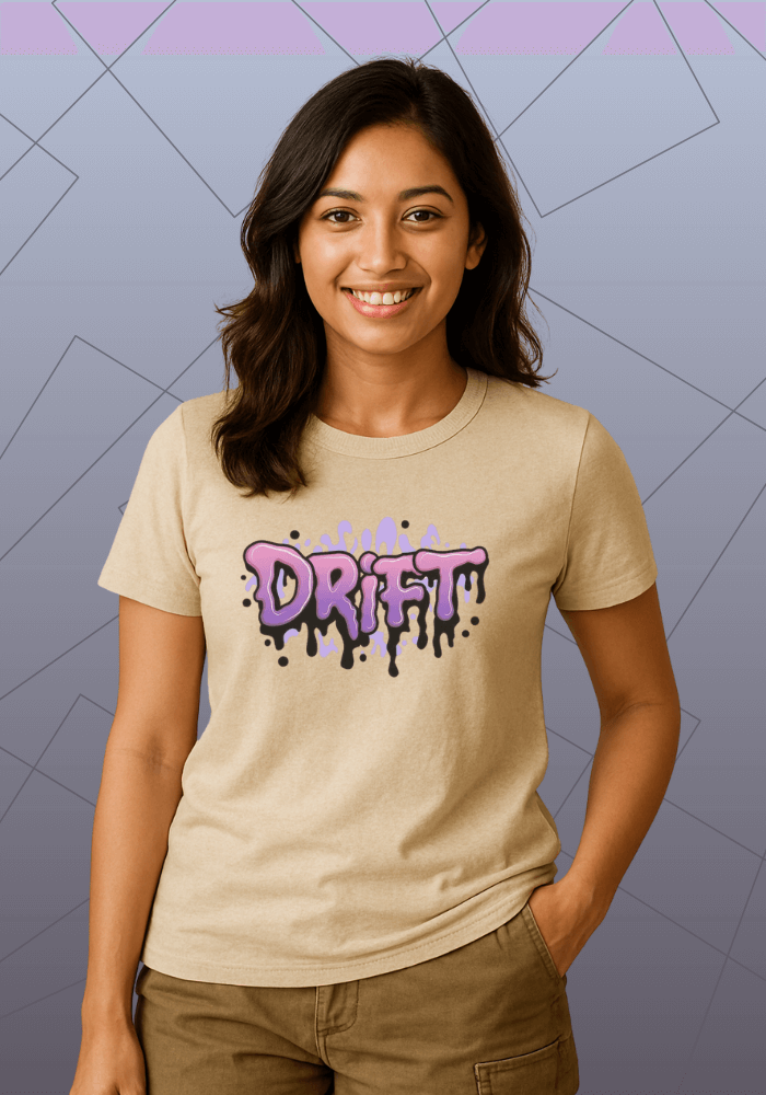 Premium Honeycomb Cotton T-shirt – Drift Street Style Graphic