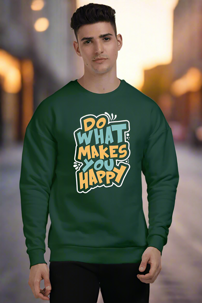 Do What Makes You Happy Oversized Sweatshirt