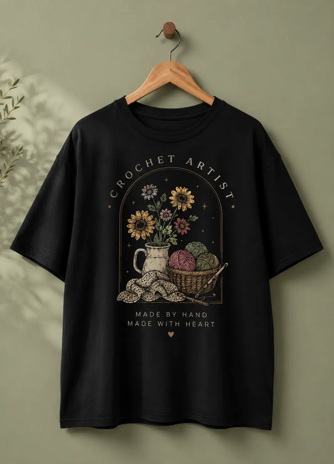 Crochet Artist Aesthetic Oversized T-Shirt