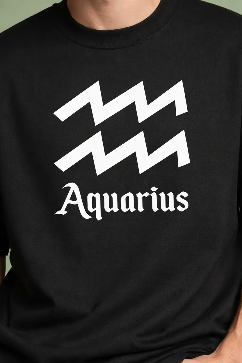 240gsm loopknit oversized black t-shirt.