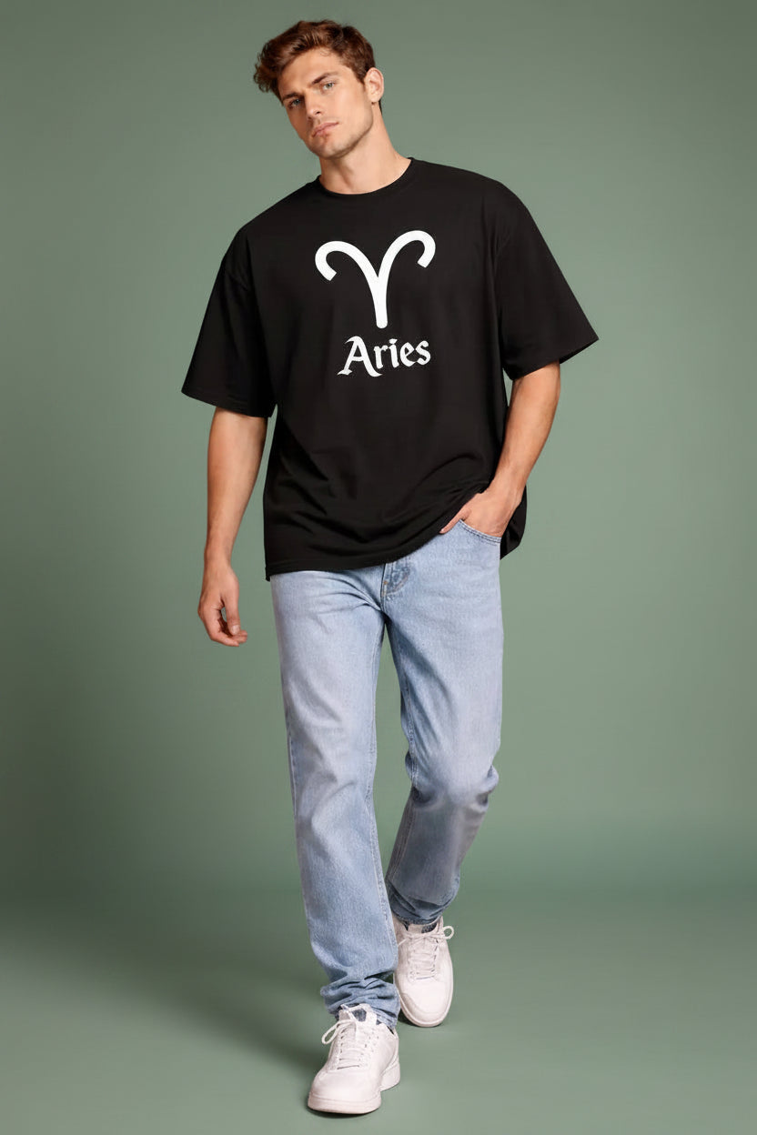 240gsm loopknit premium oversized black t-shirt.