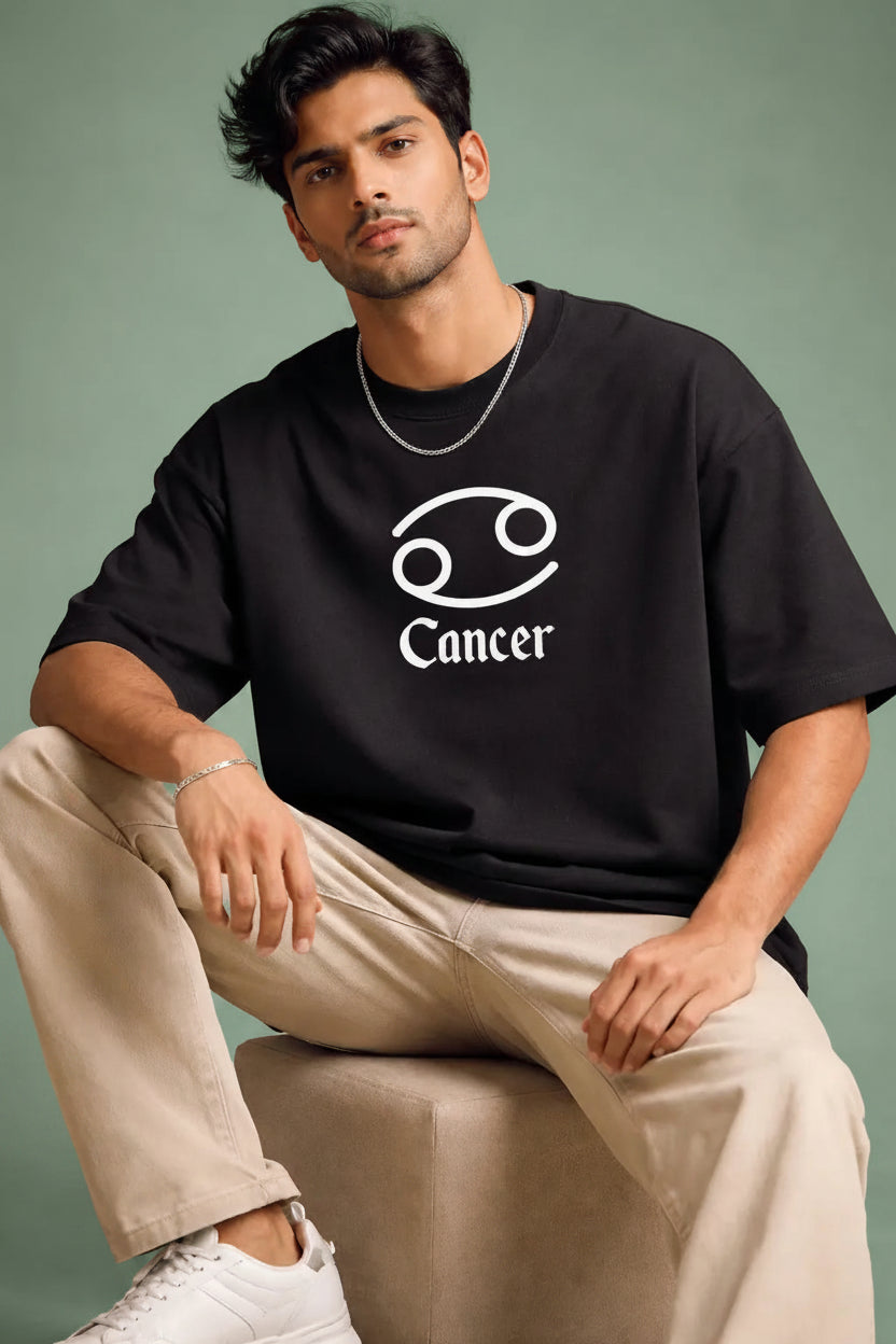 240gsm loopknit oversized black premium t-shirt.