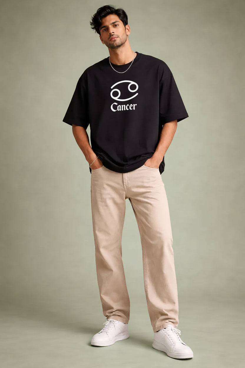 240gsm loopknit oversized black premium t-shirt.