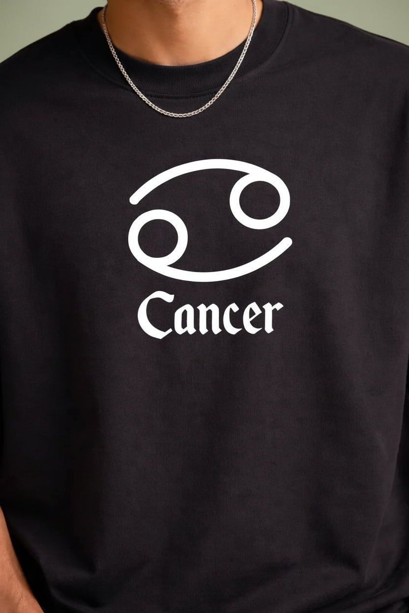 240gsm loopknit oversized black premium t-shirt.