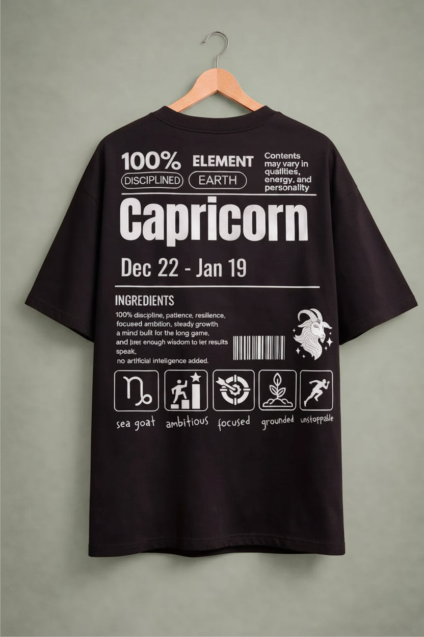 240gsm loopknit black oversized t-shirt