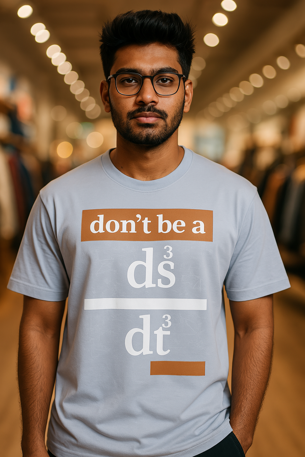 Oversized Terry Cotton T-shirt for men and women - Tricky Science equation