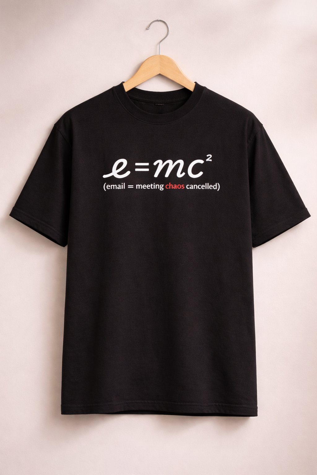 Meeting Chaos Black Oversized office T-Shirt for men and women hermoza india