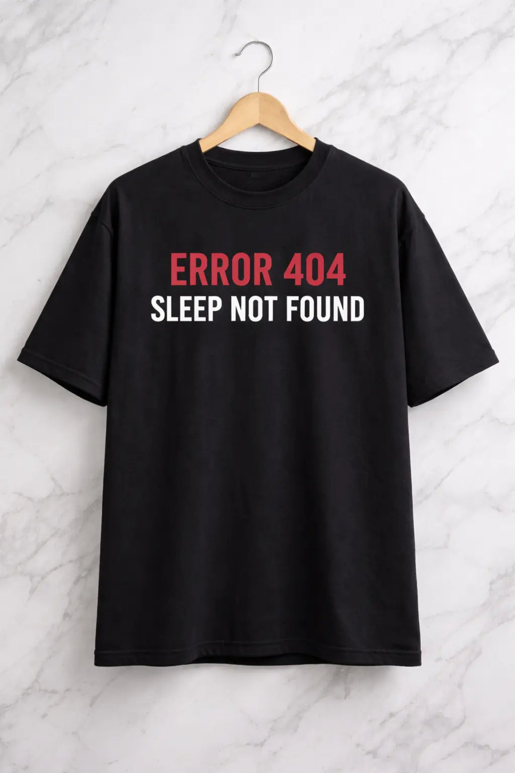 ERROR 404 Black Oversized office T-Shirt for men and women hermoza india