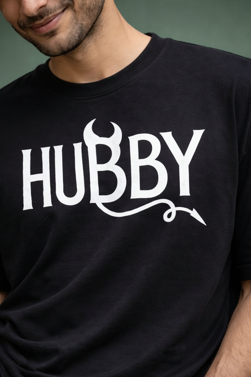 Devil Hubby Couple T-Shirt for men