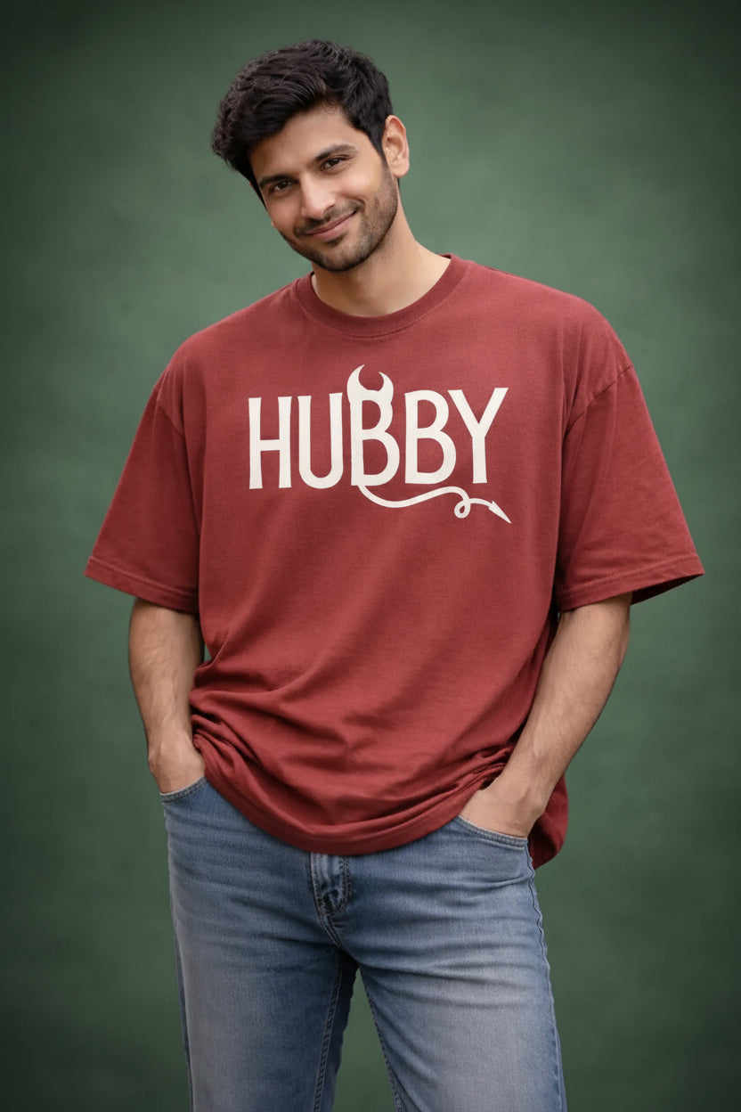 Devil Hubby Couple T-Shirt for men