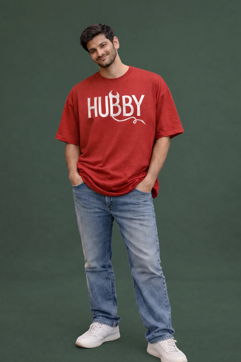Devil Hubby Couple T-Shirt for men