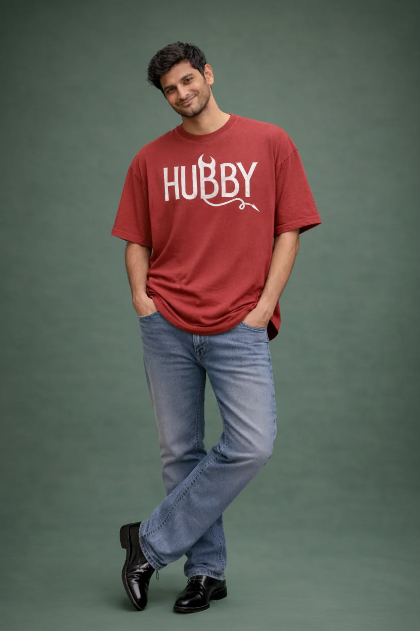 Devil Hubby Couple T-Shirt for men