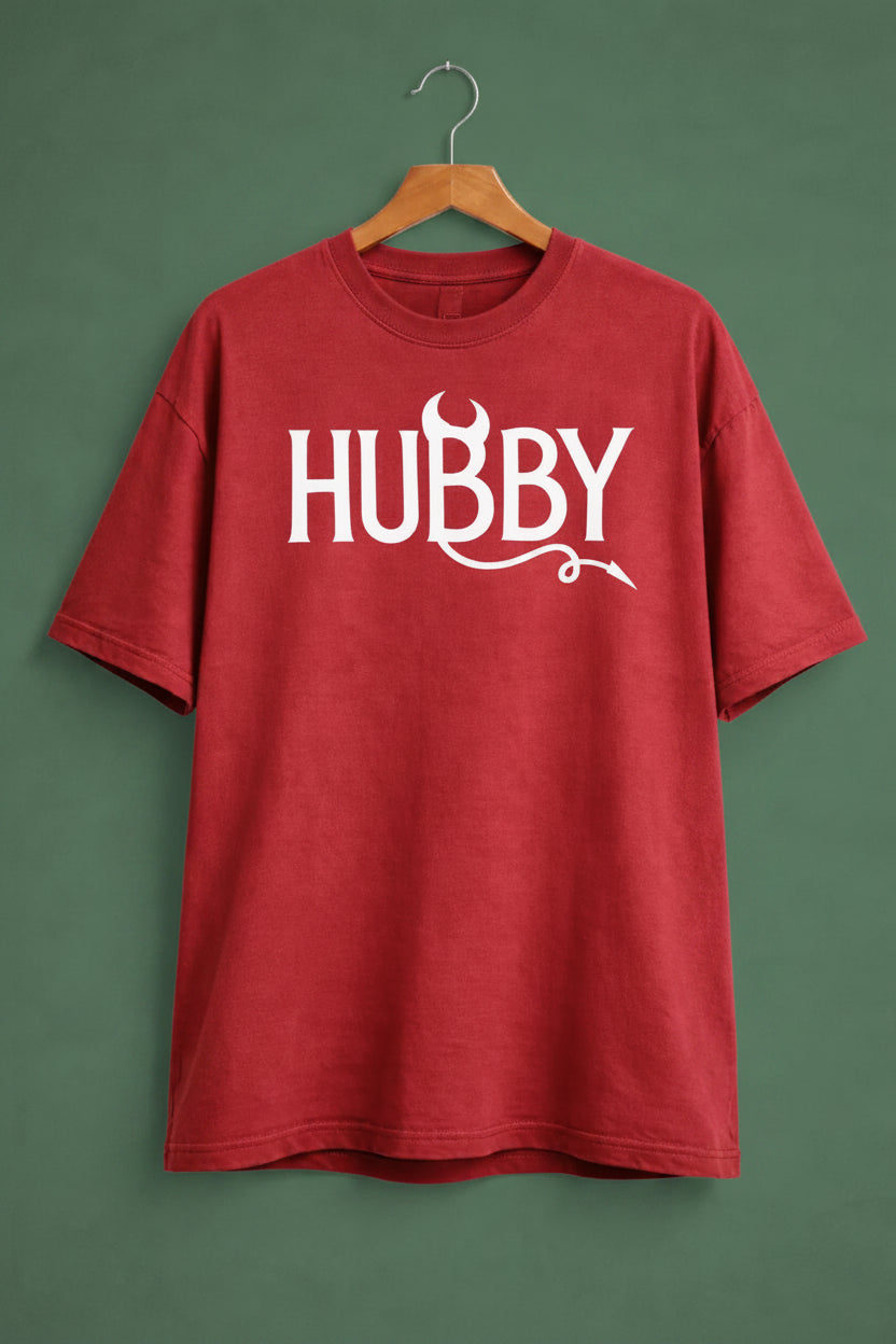 Devil Hubby Couple T-Shirt for men