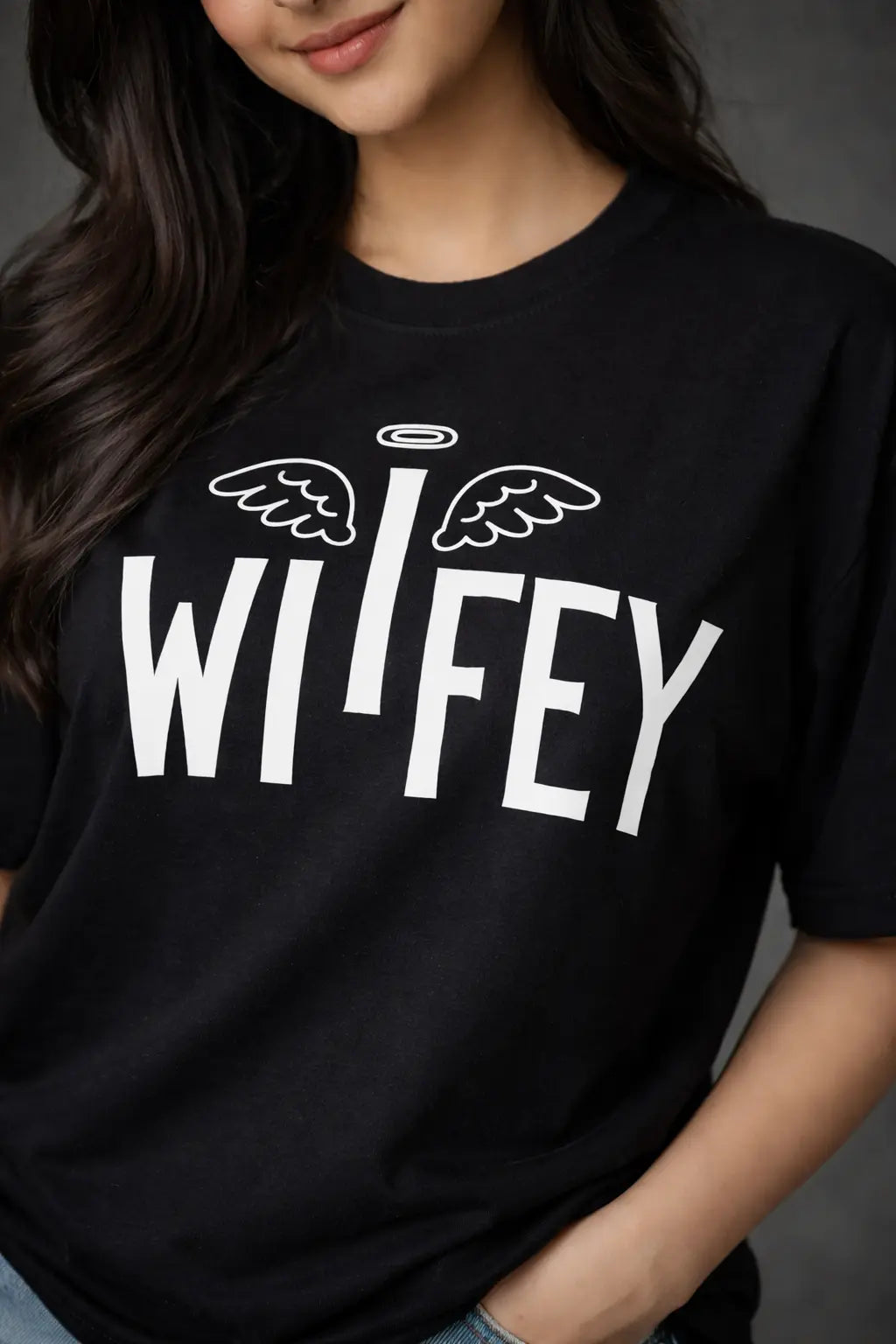 Angel Wifey Couple T-Shirt for her
