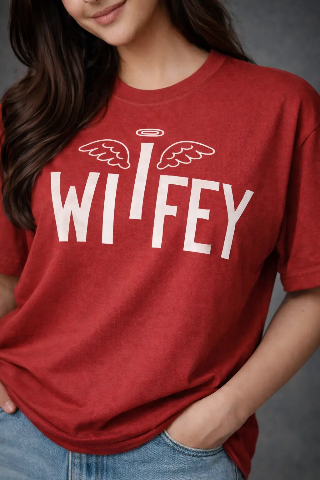 Angel Wifey Couple T-Shirt for her
