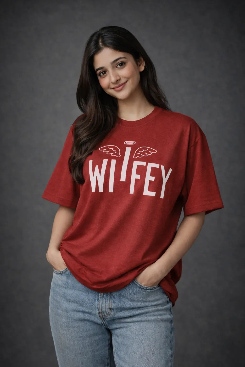 Angel Wifey Couple T-Shirt for her