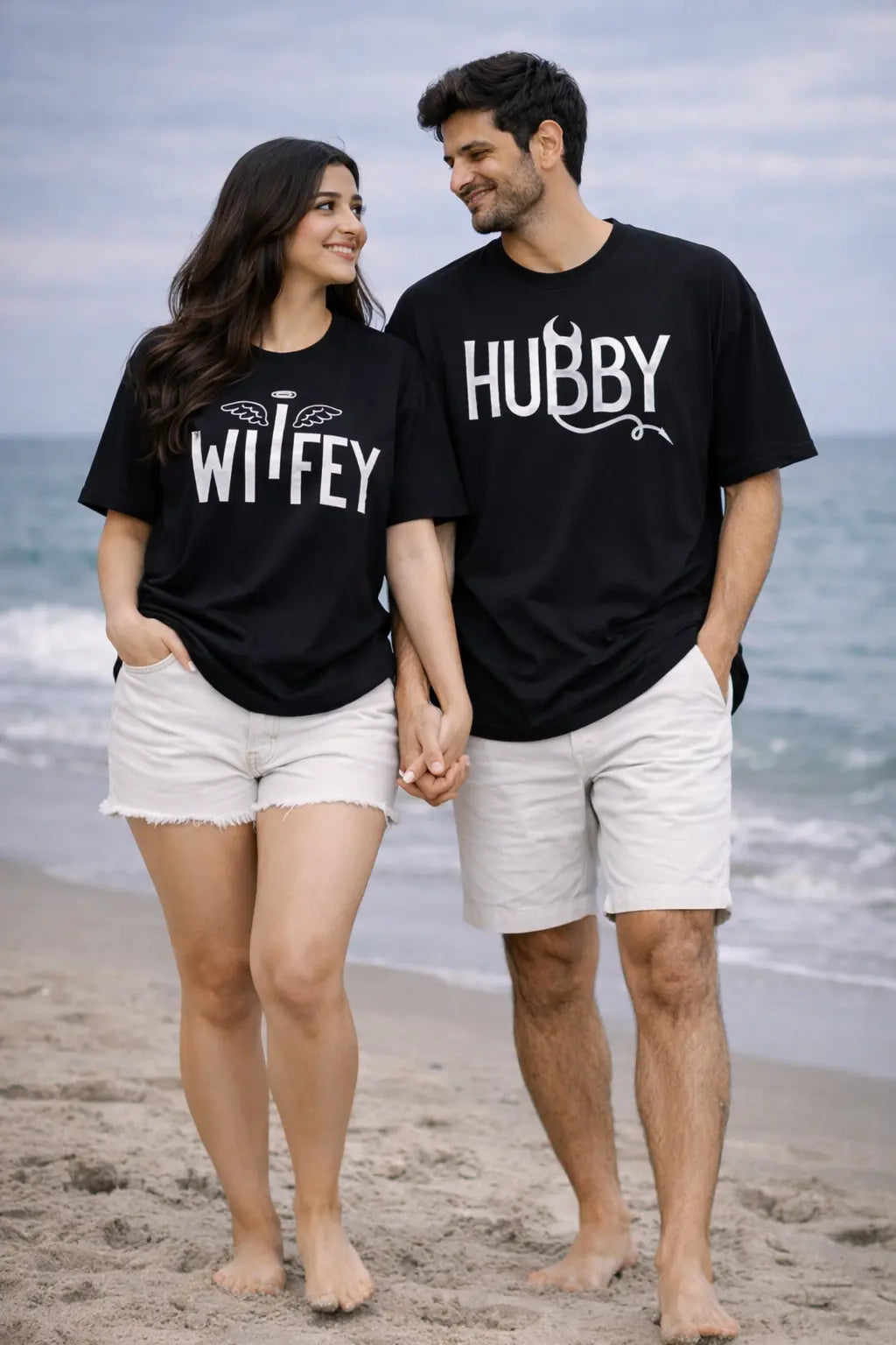 Devil Hubby Couple T-Shirt for men