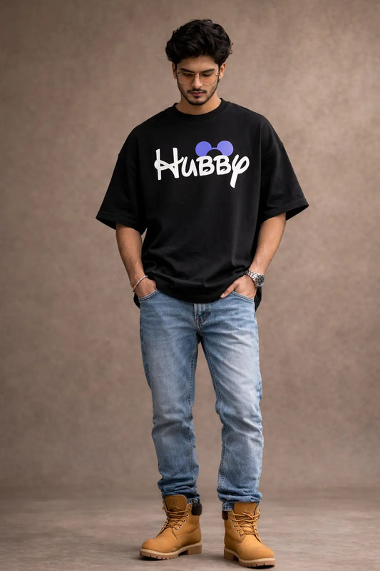 Hubby V2 CARTOON Couple T-Shirt