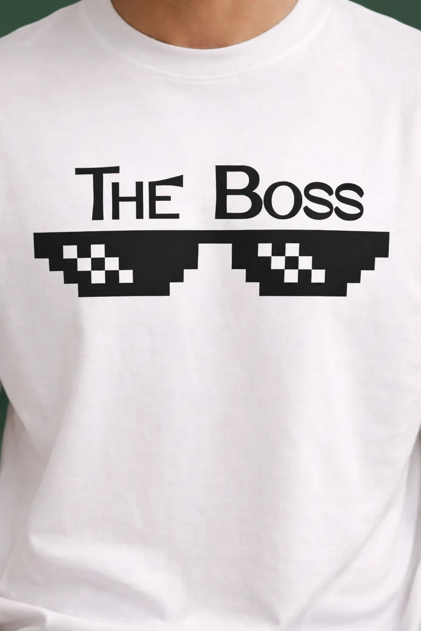 The Boss - Oversized  Couple T-Shirt for him
